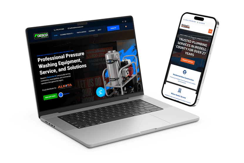website mockup