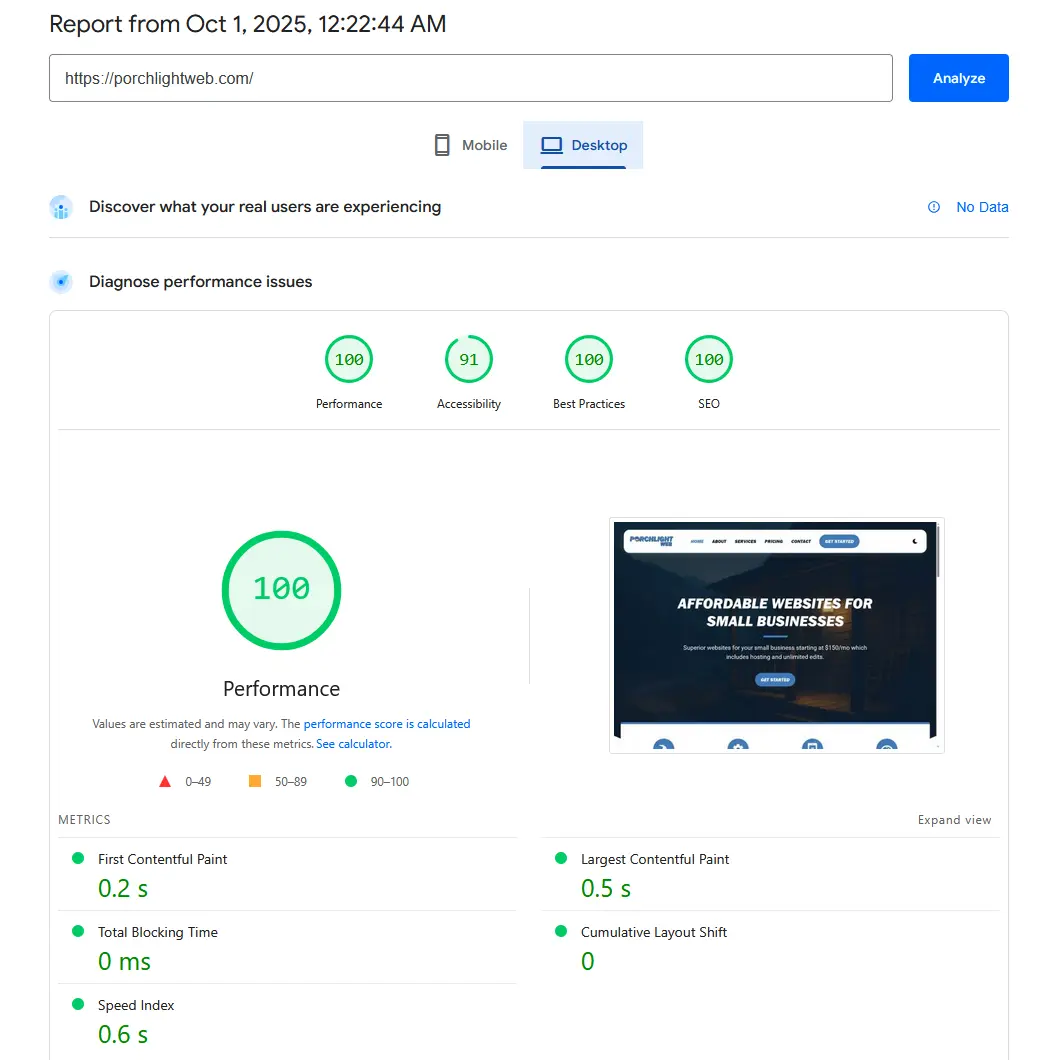 pagespeed