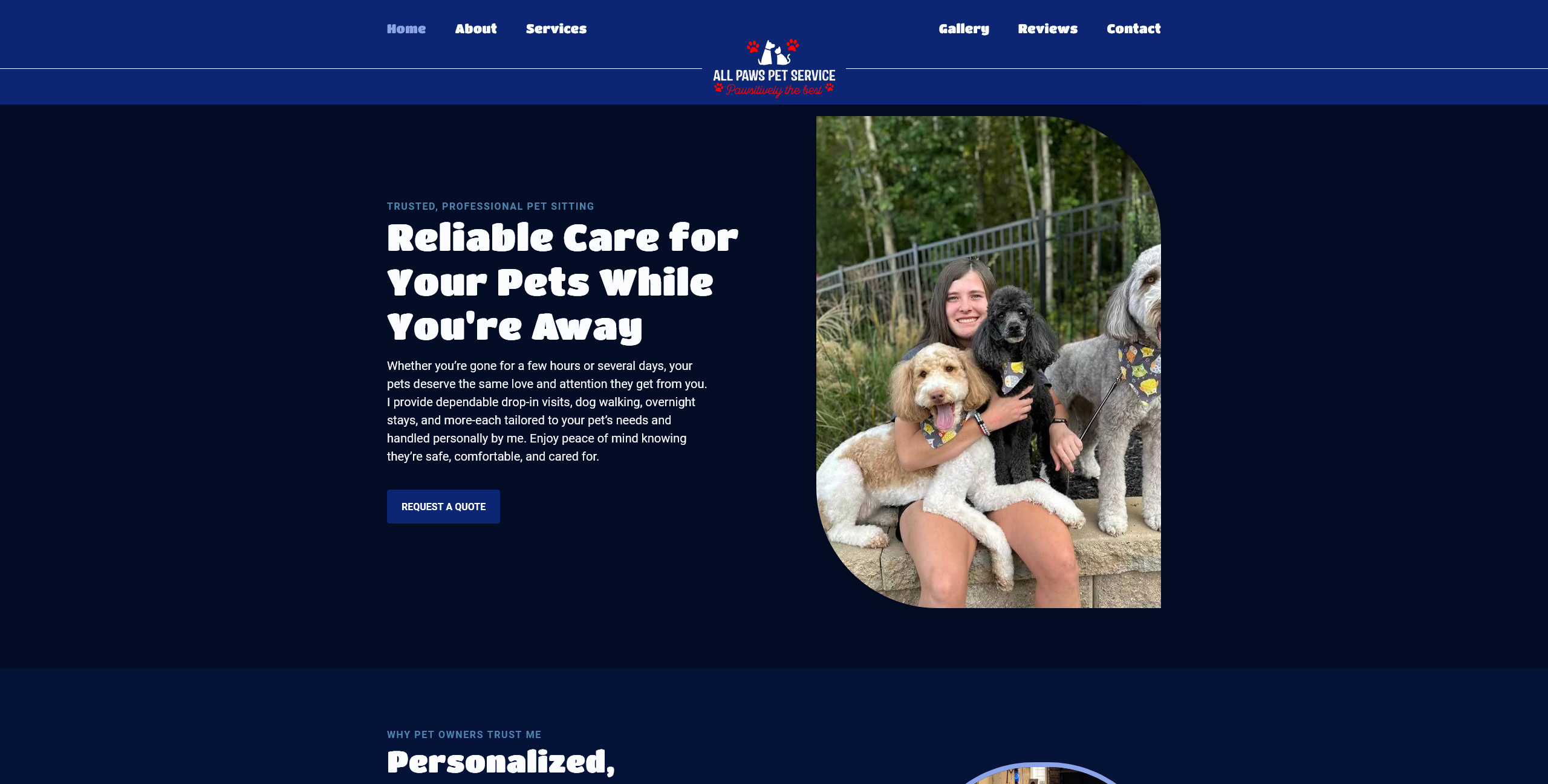 statesville nc pet sitting website